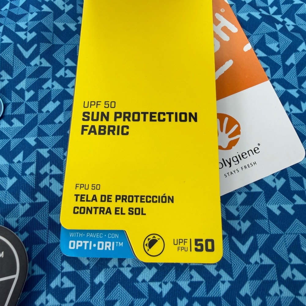 Callaway Polo Shirt Mens 2XLT Vallarta Blue Opti-Dri Swing Tech Golf Stretch NEW - Picture 6 of 16